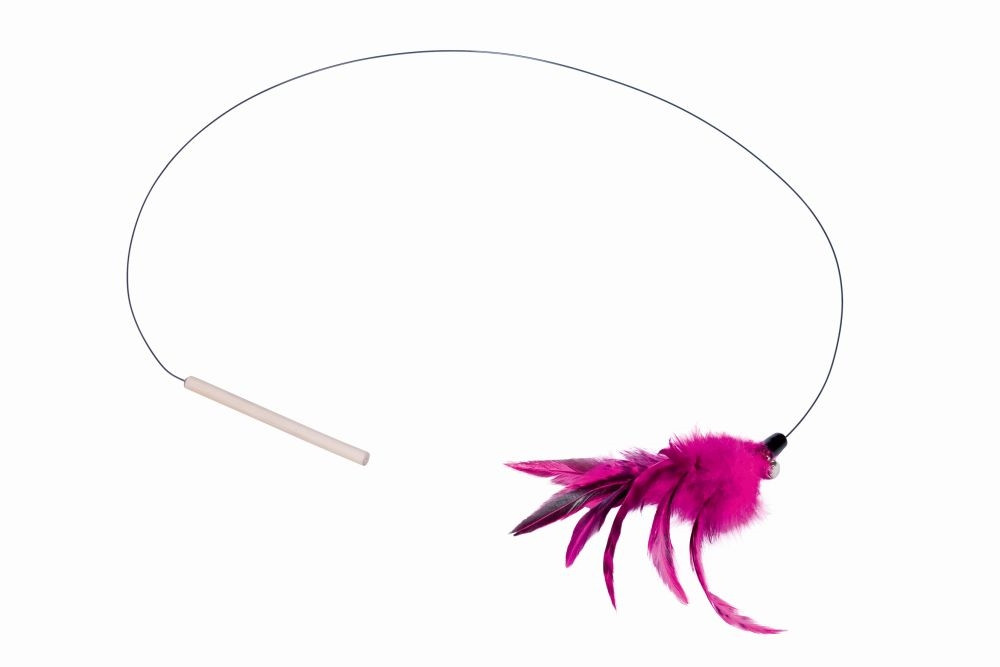 "Kattenuitsmijter" stok 12cm, wire 89cm, toy 15 cm 