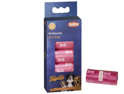 [NB67358] TidyUp Poepzakje met botprint fuchsia