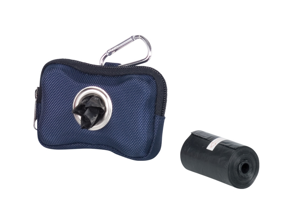 TidyUp Poepzakjesdispenser "HARDY" blauw,  10 x 3 x 7 cm