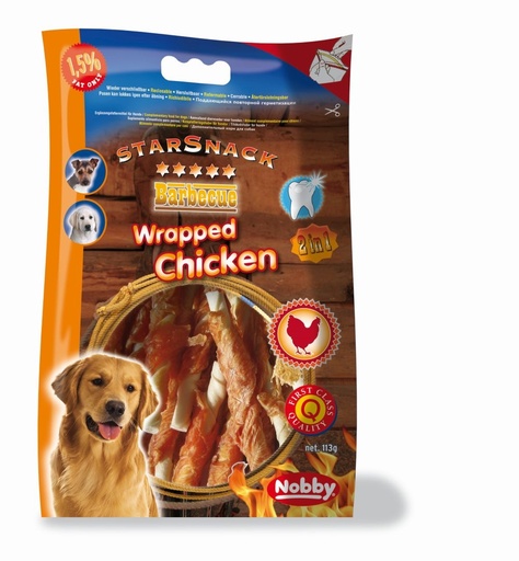 [NB68016] StarSnack Barbecue Verpakte Kip 12,5 cm, 113 g 