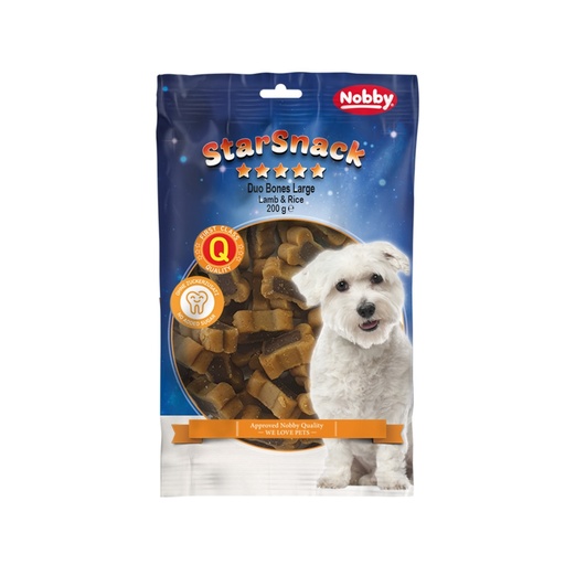 [NB69727] StarSnack "Duo Bones Groot Lam & Rijst" zak; 200 g 