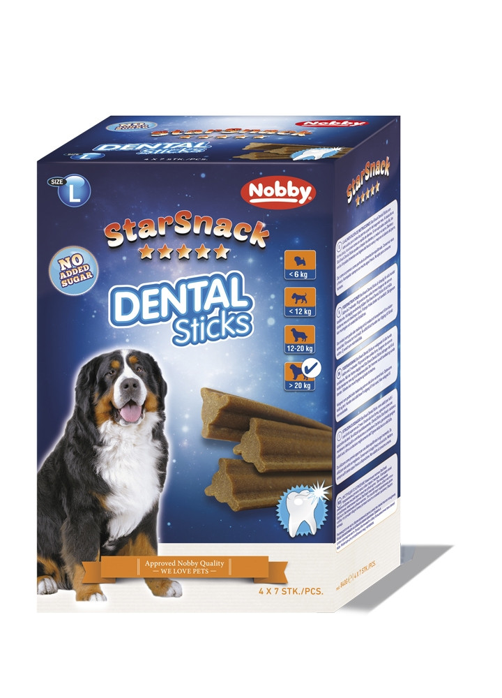 StarSnack “Tandsticks” large; 28 stuks; 840 g 