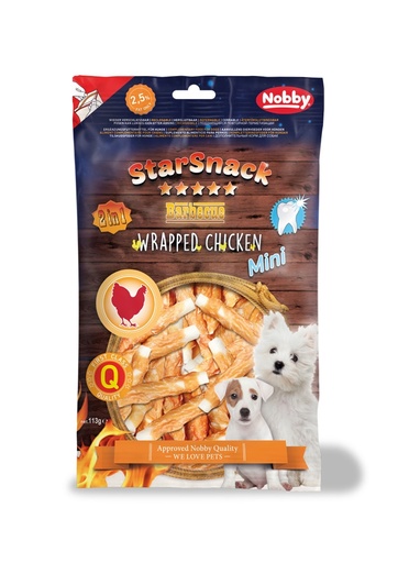 [NB70144] StarSnack Barbecue MINI Verpakte Kip  7,5 cm,  113 g 