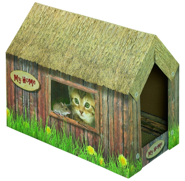 Karton kattenhuis