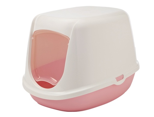 [NB72182] Kattentoilet "DUCHESSE" 44,5 x 35,5 x 32 cm sweet roze-wit