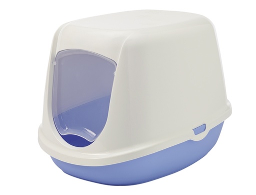 [NB72183] Kattentoilet "DUCHESSE" 44,5 x 35,5 x 32 cm sweet blauw-wit