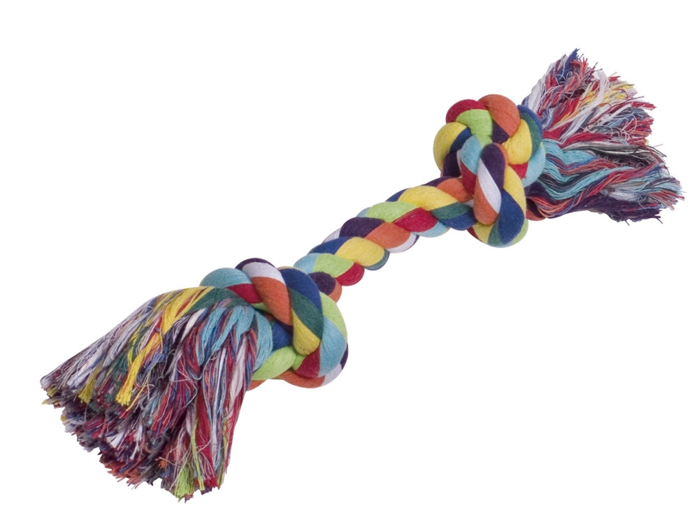 Touwspeelgoed, speeltouw 390 g; 2 knots,  40 cm 