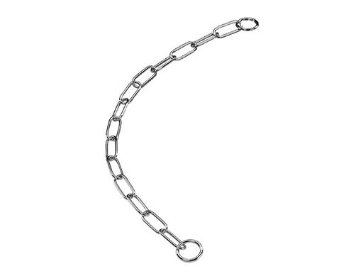 [NB73027] Kettingen chroom, grote schakels l: 75 cm  4,0 mm 