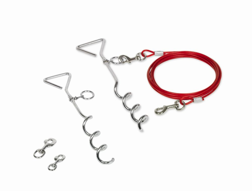 Spiraalvormige paal met kabel