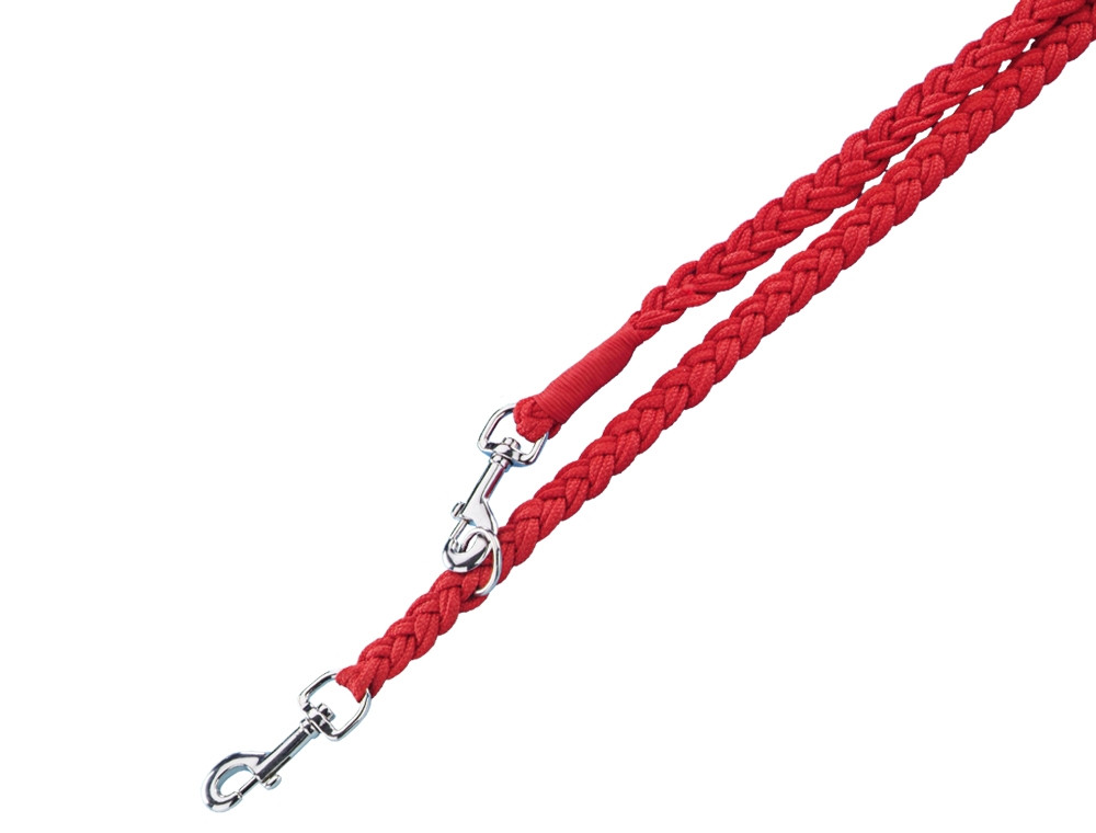Trainingslijn, gevlochten l: 200 cm; b: 25 mm rood/zwart