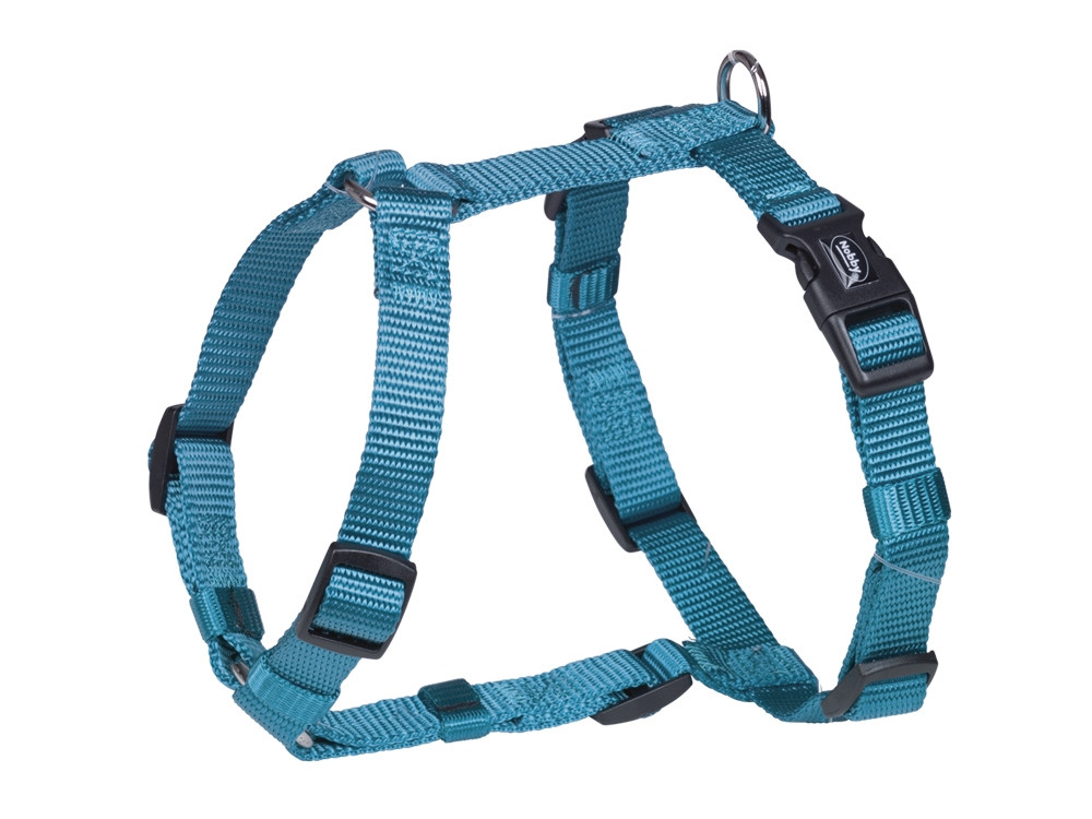 Harnas "Klassiek" borst: 30/50 cm; b: 15 mm licht blauw