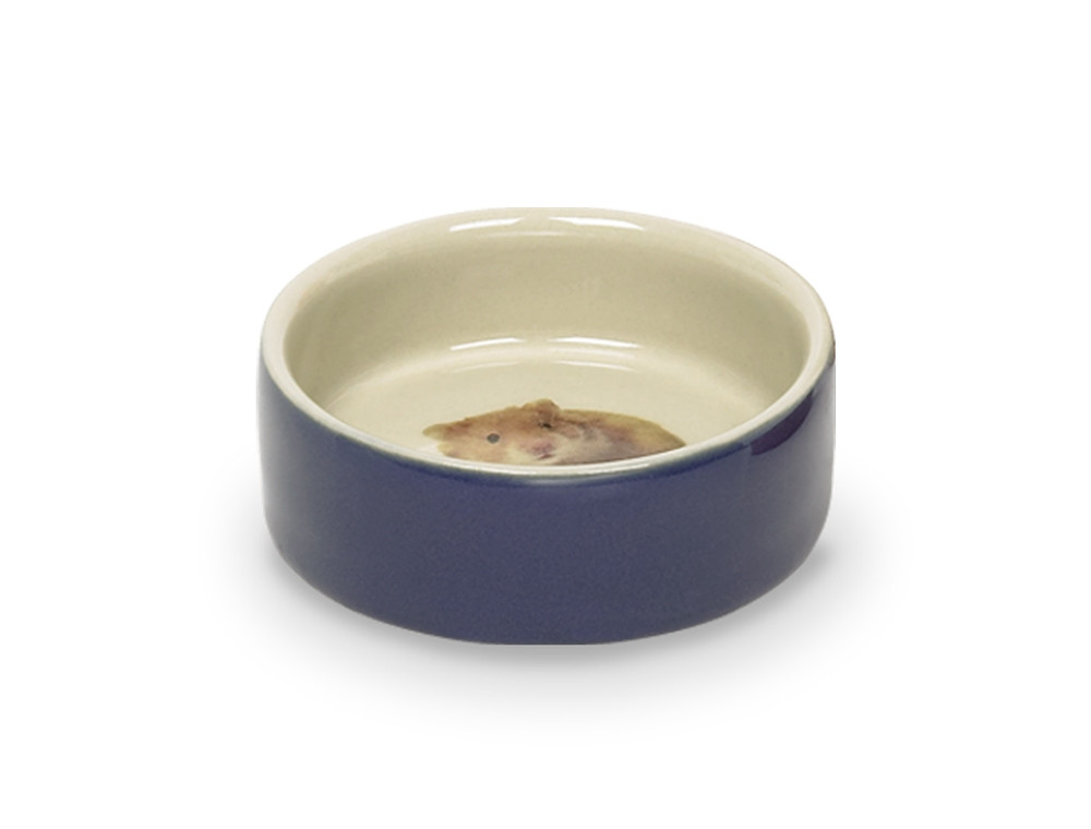 HAMSTER keramische schaal 7,5 x 2,5 cm; 55 ml blauw