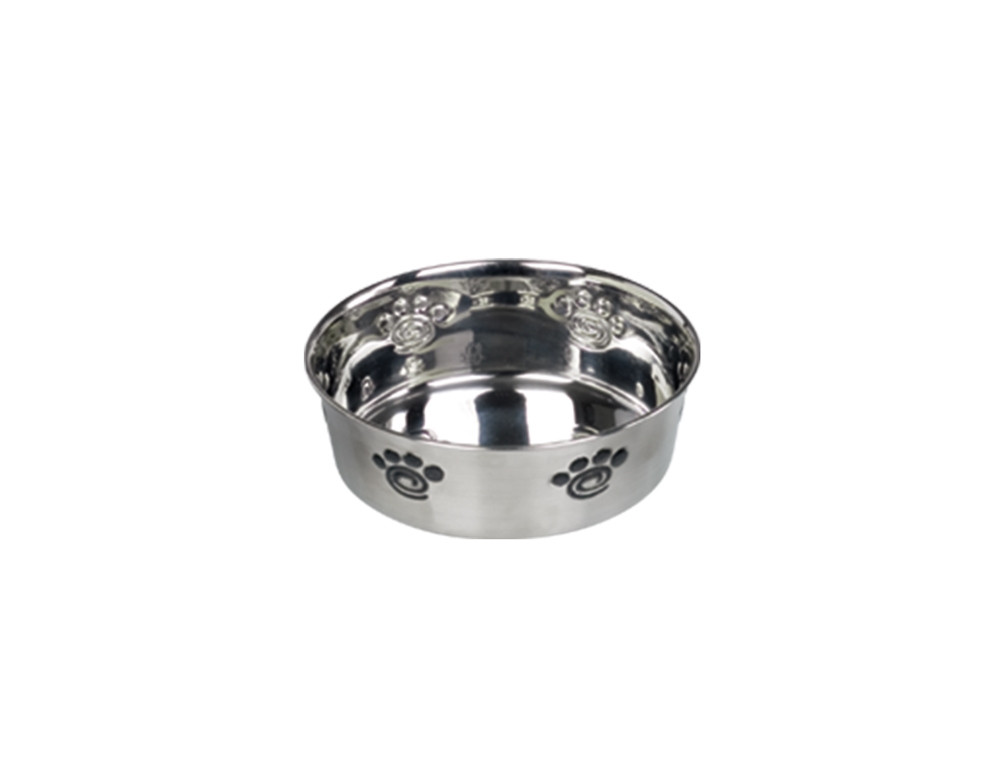 Roestvrijstalen kom ZWARE SPIRAAL, antislip 13,5 cm 0,45 ltr 