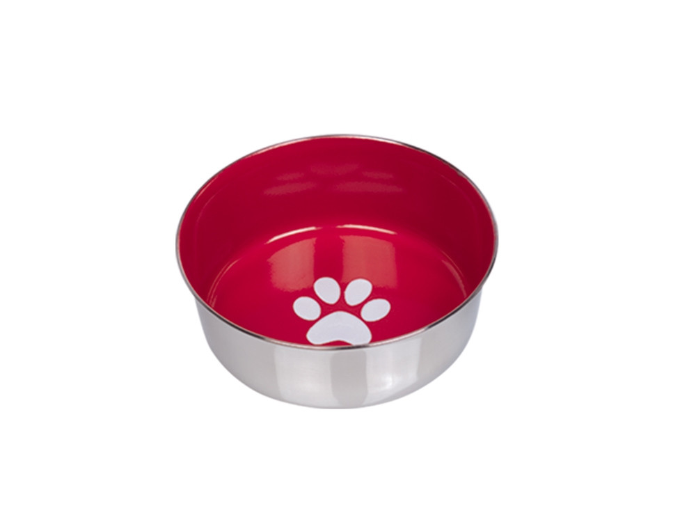 Roestvrijstalen kom HEAVY PAW, antislip
