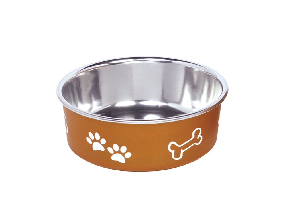 Roestvrijstalen kom "FUSION", antislip 13 cm 0,5 ltr copper
