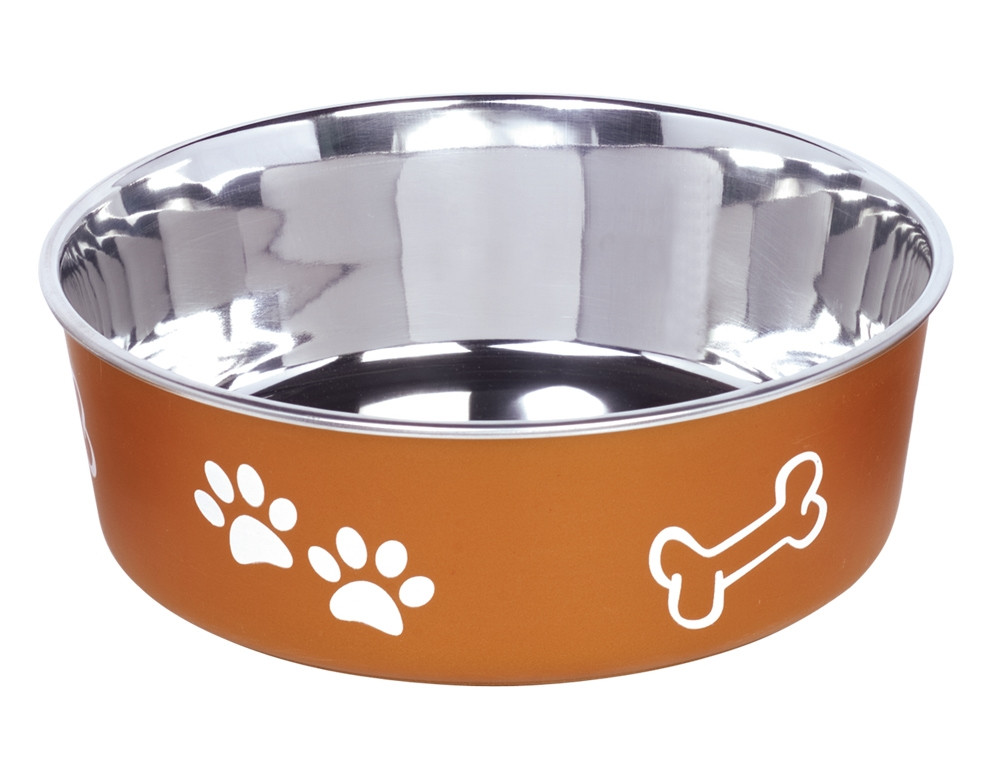 Roestvrijstalen kom "FUSION", antislip 20 cm 1,80 ltr copper