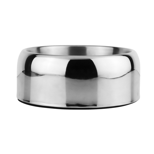 [NB73862] RVS boog "ZARIF" dubbelwandig, met rubberen ring  15,5 x 8 cm;  470 ml 
