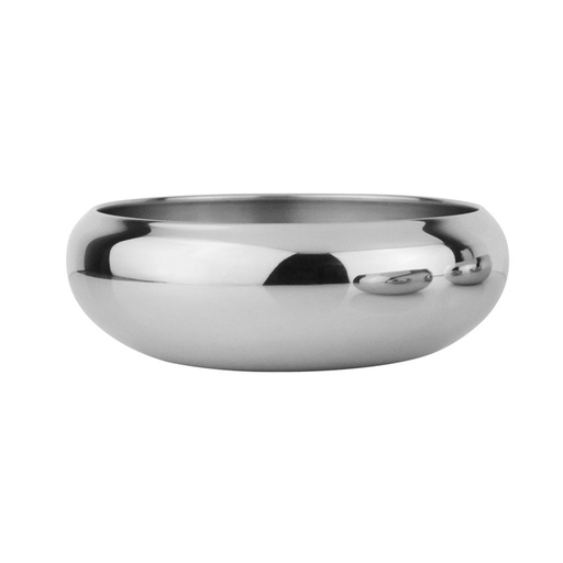 [NB73865] Roestvrijstalen kom "ASIL", antislip  14 X 5,5 cm;  700 ml 