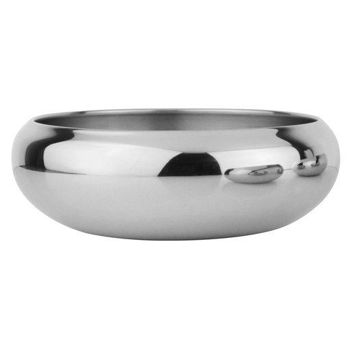 [NB73867] Roestvrijstalen kom "ASIL", antislip  19,5 X 7  cm;  1760 ml 