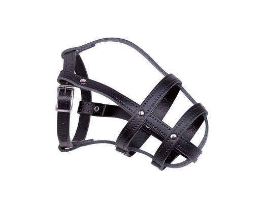 [NB7531305] Leren snuit maat 4; 29/37 cm zwart