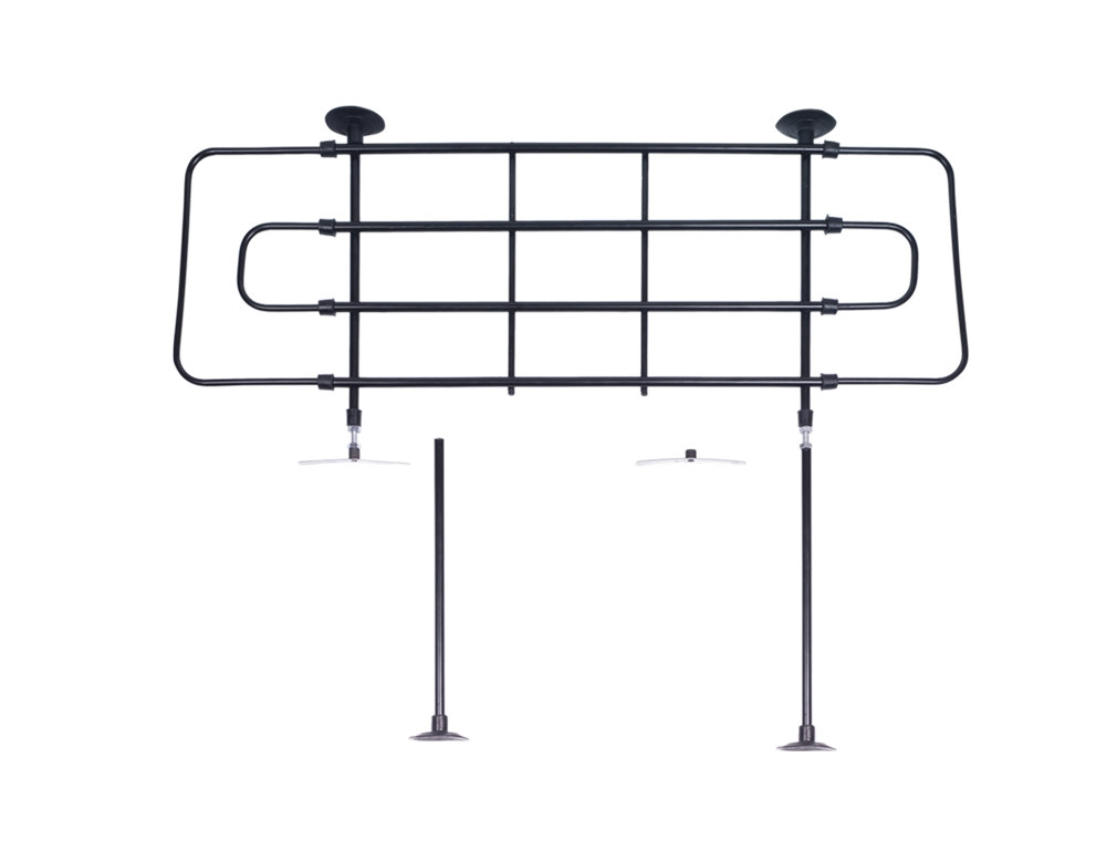 Beveiligingsrooster voor auto's, 2 bevestigingsmogelijkheden W: 71-135 cm, H: 82-112 cm / H: 43-76 cm 