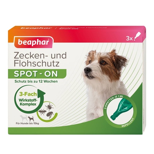 [NB75431] Teken- en vlooienbescherming SPOT-ON 3 x 1 ml 