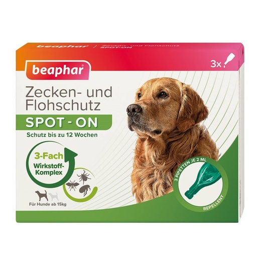 [NB75433] Teken- en vlooienbescherming SPOT-ON 3 x 2 ml 