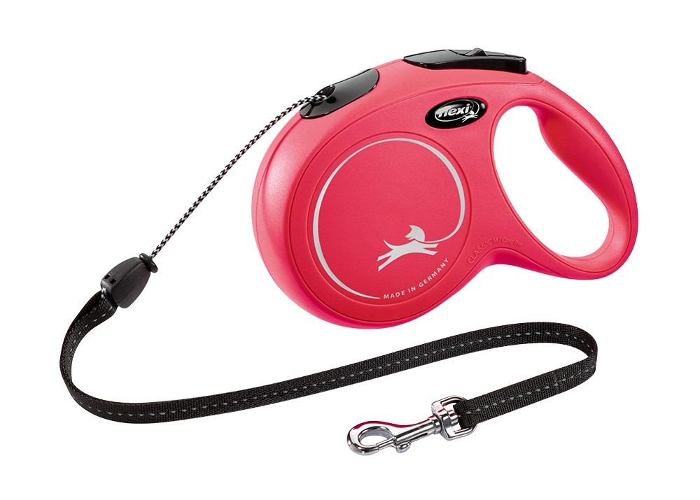 Flexi NIEUWE KLASSIEKE M CORD 8 m rood
