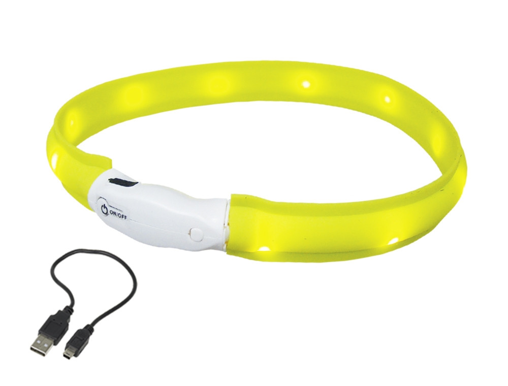 LED-lichtlint breed "ZICHTBAAR" L: 25 mm; 70 cm geel