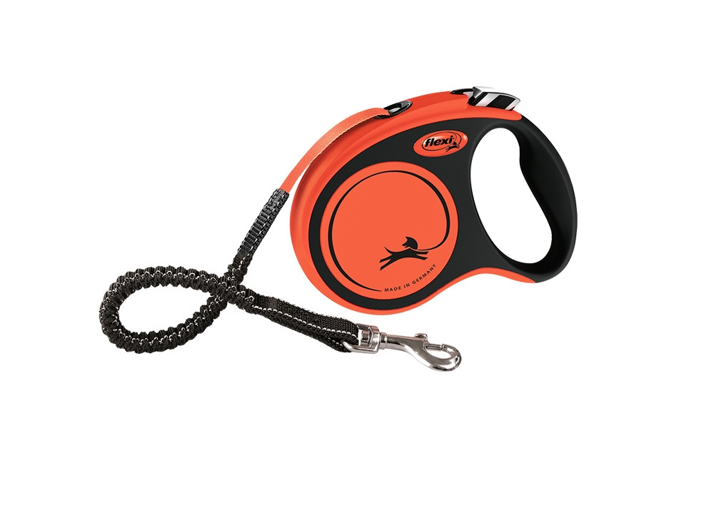 Flexi XTREME S TAPE 5 m zwart/oranje