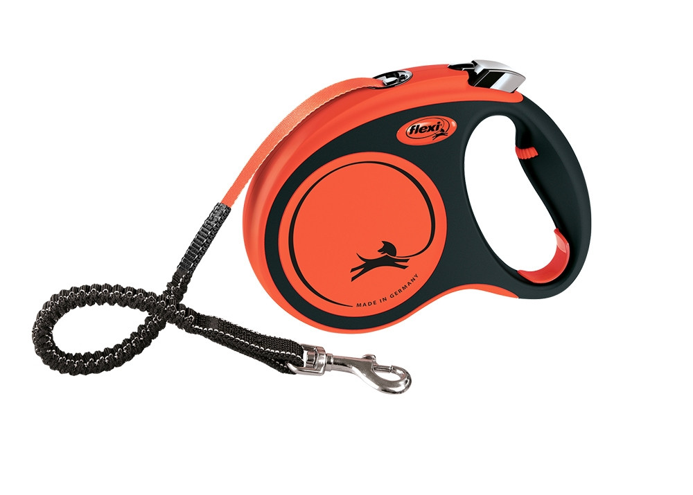 Flexi XTREME M TAPE 5 m zwart/oranje