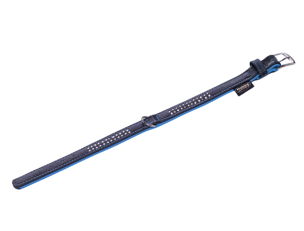 Kraag "PACIFIC DELUXE" dubbele rij L: 37cm; (30-35cm) b: 17/19mm rood