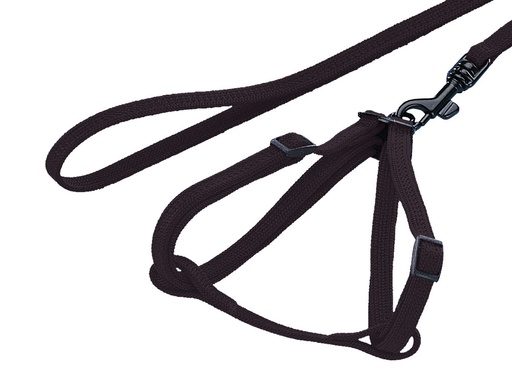 [NB7806005] Nylonset voor konijnen Riem: 1 m zwart