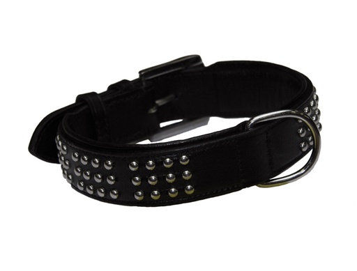 [NB7849705] Leren halsband "VINTO" 60 cm (53-58 cm); 50 mm zwart