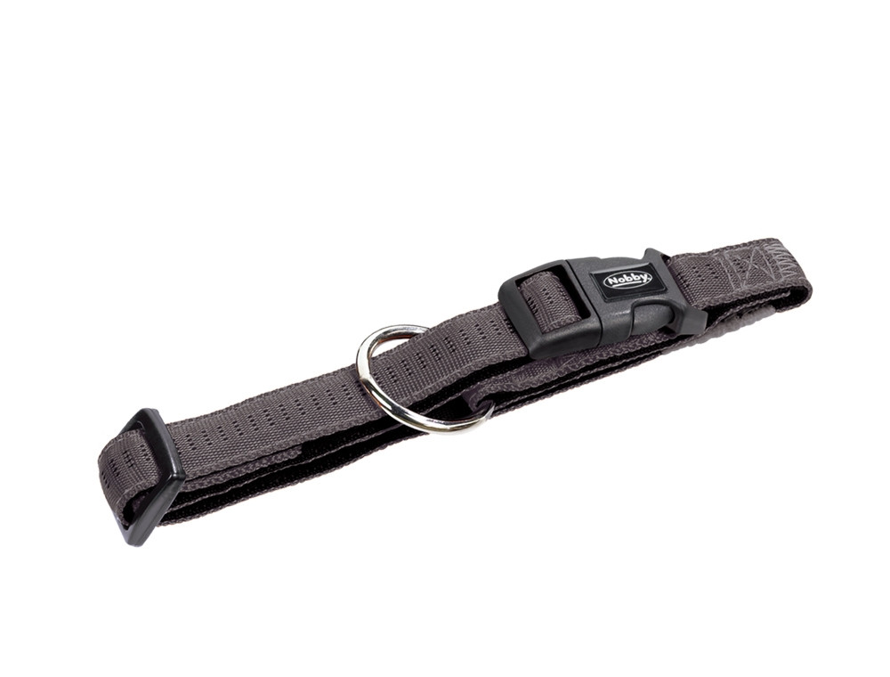 Kraag "Softgrip" l: 40/55 cm; b: 25 mm donker grijs / zwart