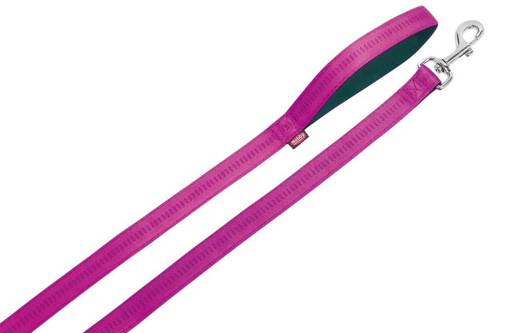 Lijn "Softgrip" l: 120 cm; b: 20 mm fuchsia / zwart