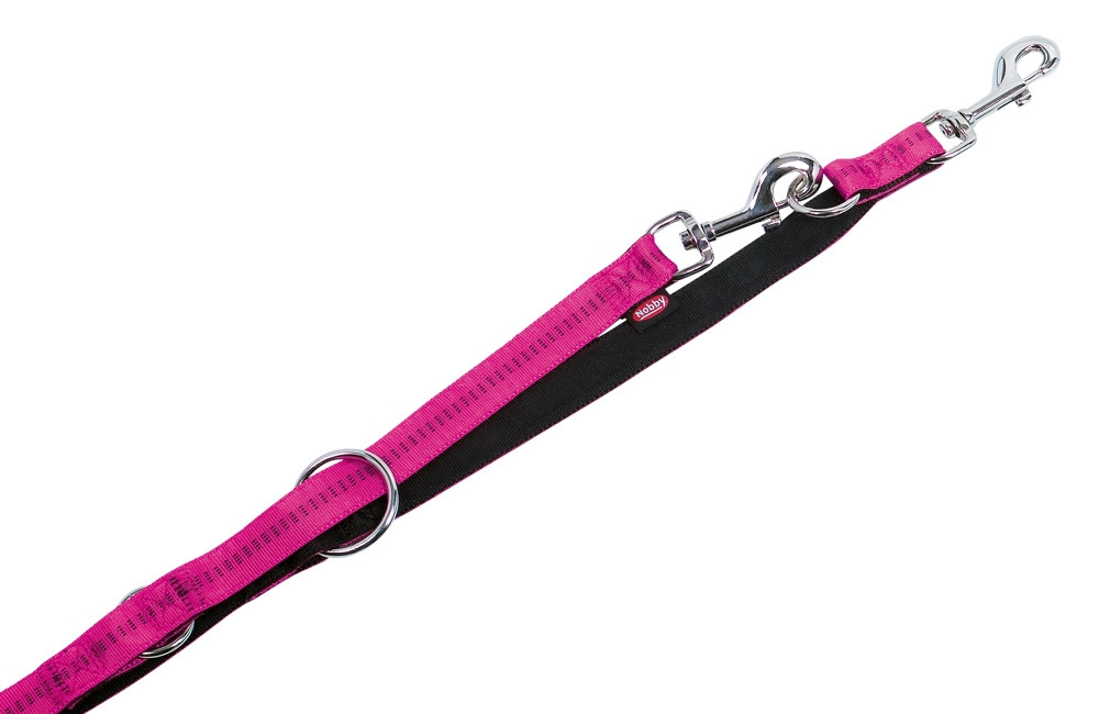 Trainingslijn "Soft Grip" l: 200 cm; b: 15 mm fuchsia / zwart
