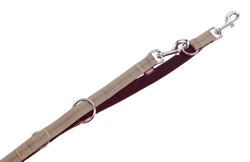 Trainingslijn "Soft Grip" l: 200 cm; b: 15 mm beige-chocolade