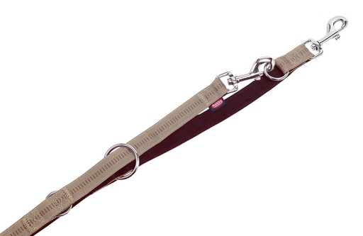 [NB7851783] Trainingslijn "Soft Grip" l: 200 cm; b: 15 mm beige-chocolade