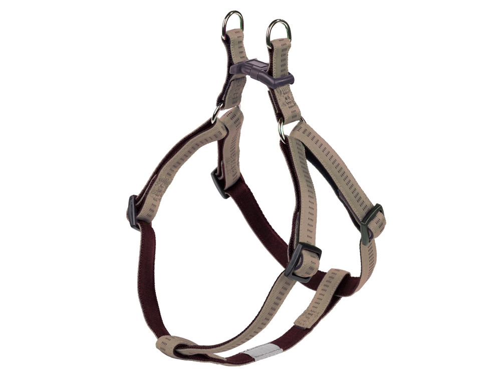 Harnas "Softgrip" borst: 40/56 cm; b: 15 mm beige-chocolade