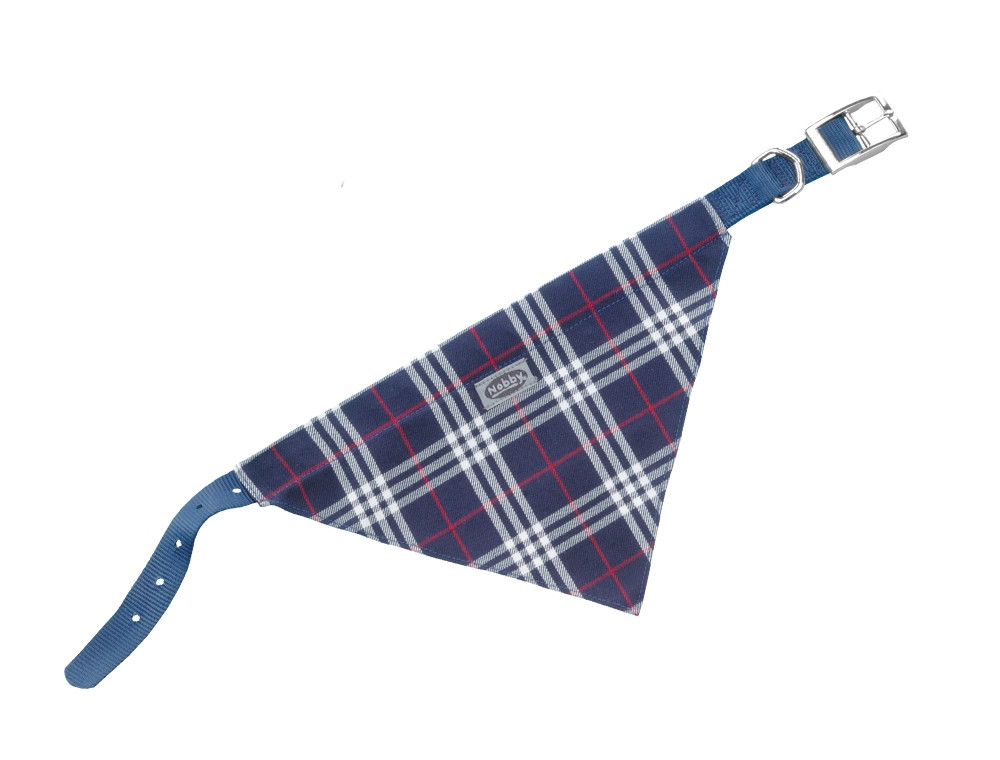 Kraag met sjaal l: 35 cm; b: 10 mm blauw