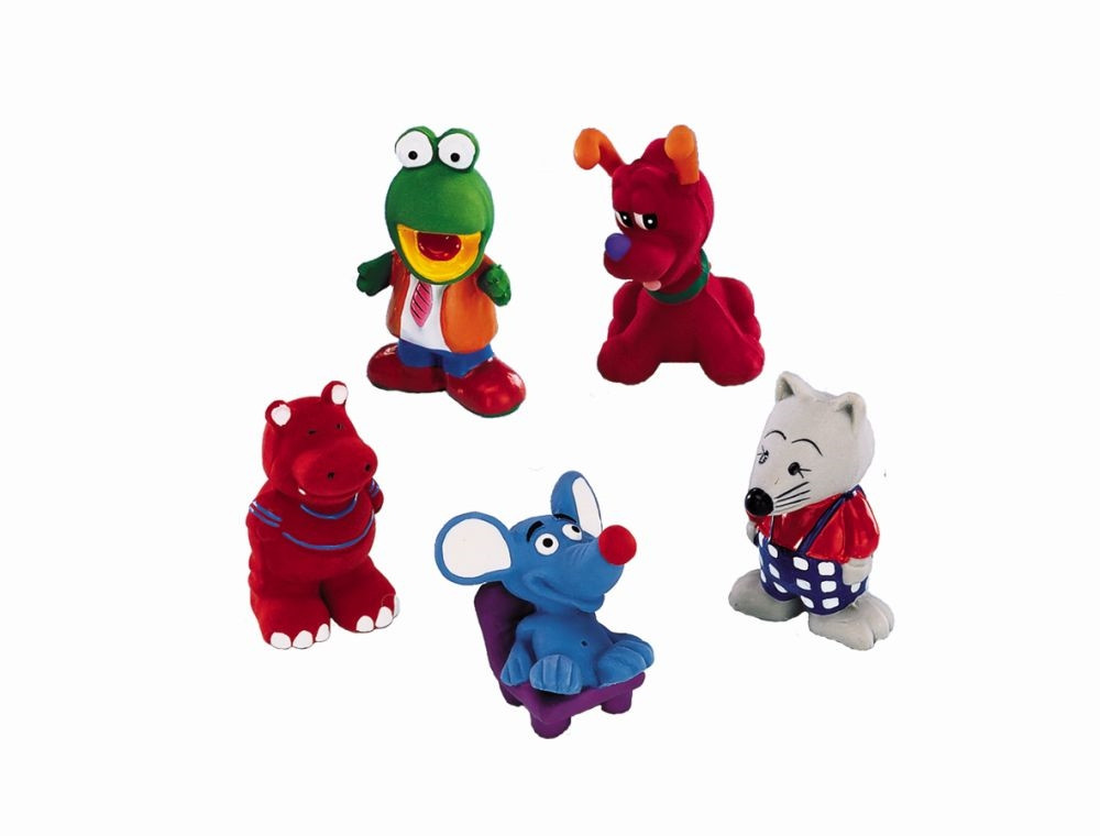 Latex dieren 8 - 10 cm 