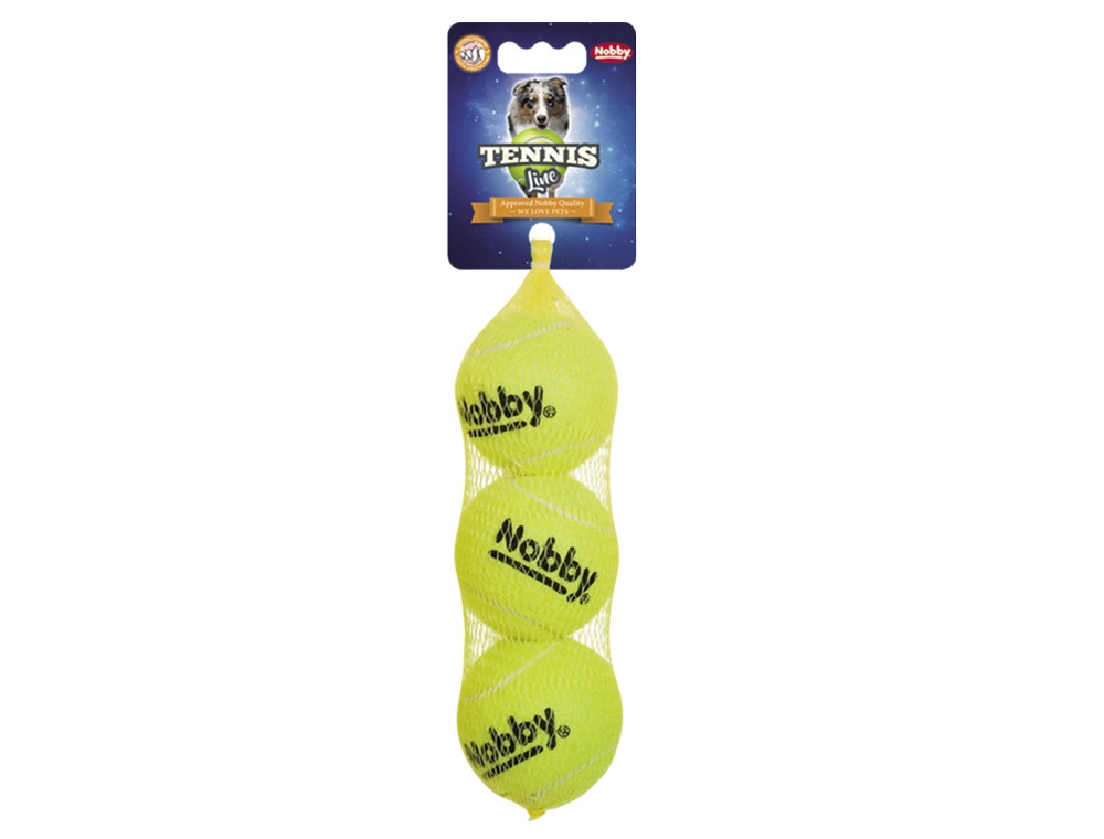 Tennisbal M 6,5 cm; Net of 3 st. 