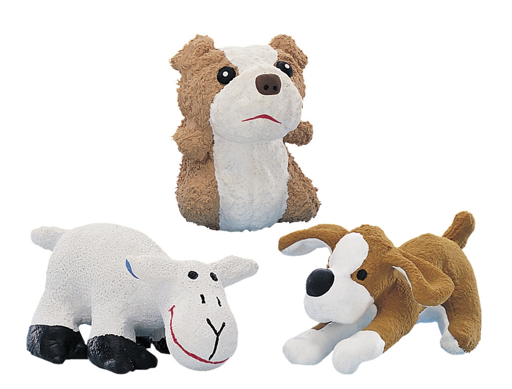 Latex hond, beer, schaap 5 - 7 cm 