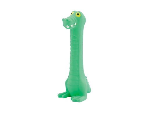 [NB79596] Latex "bonenkrokodil" 18 cm groen