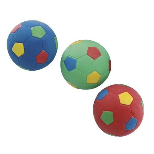 [NB79660] Latex voetbal 8 cm multi 