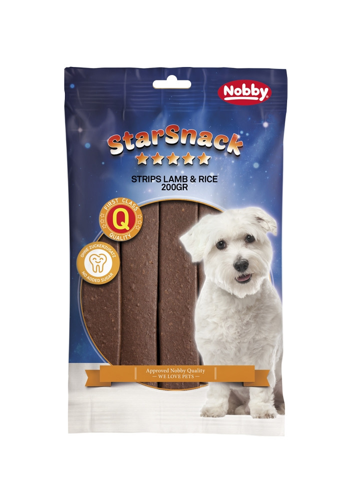 StarSnack Reepjes “Lam & Rijst” Zak; 20 stuks 