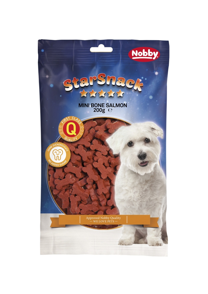 StarSnack “Mini Bones Zalm” zak; 200 g 