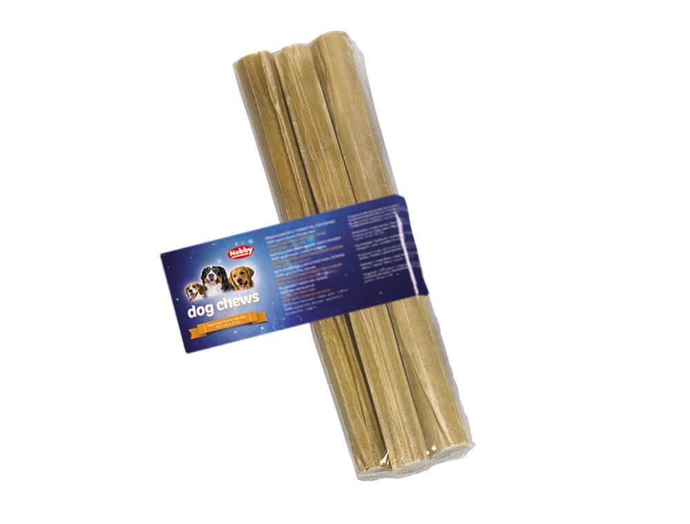Kauwrolletjes ingedrukt 3 Stuks; 25 cm;  20 mm; 100 g 