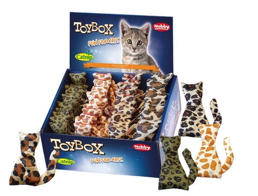 [NB80195] Zachte speelgoedkat 9 cm; display 40 st. 